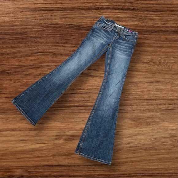 Hang Ten Low Rise Flare Y2K Long Jeans - Picture 1 of 6